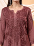 Graceful Brown Chikankari Set